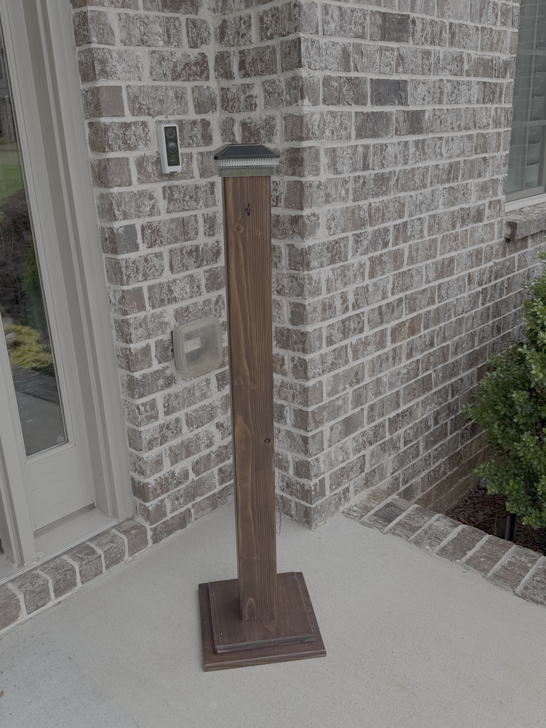Porch Post for Door Hangers, Wreaths, etc