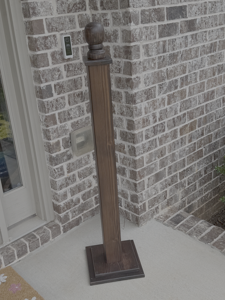 Porch Post for Door Hangers, Wreaths, etc
