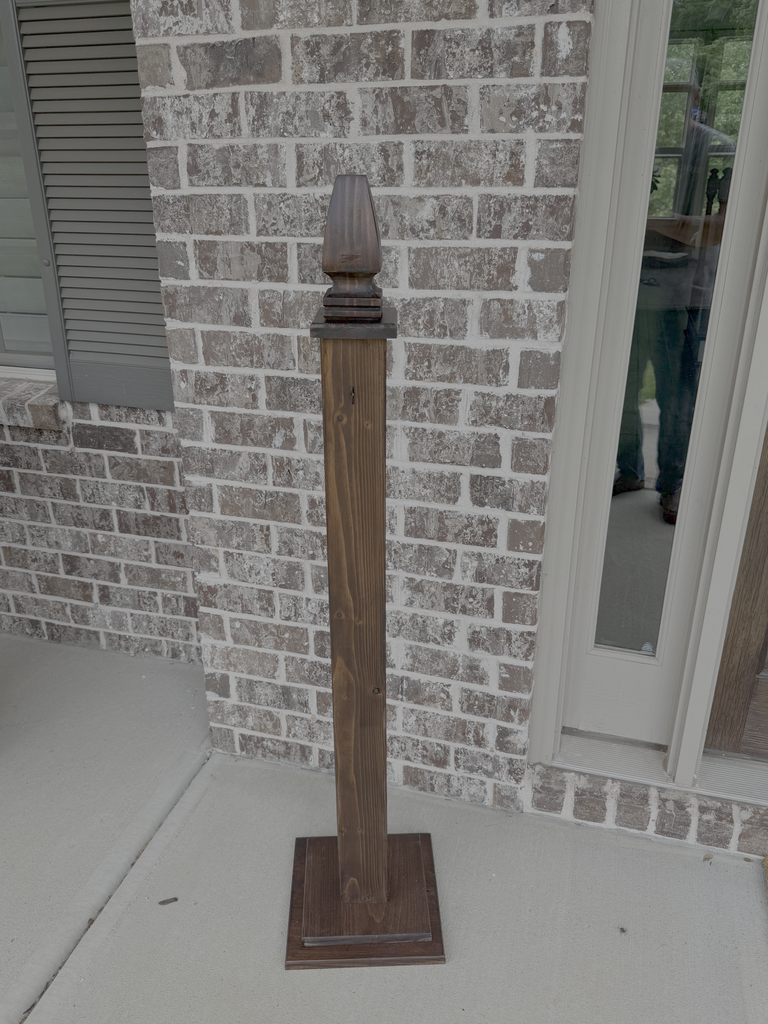 Porch Post for Door Hangers, Wreaths, etc