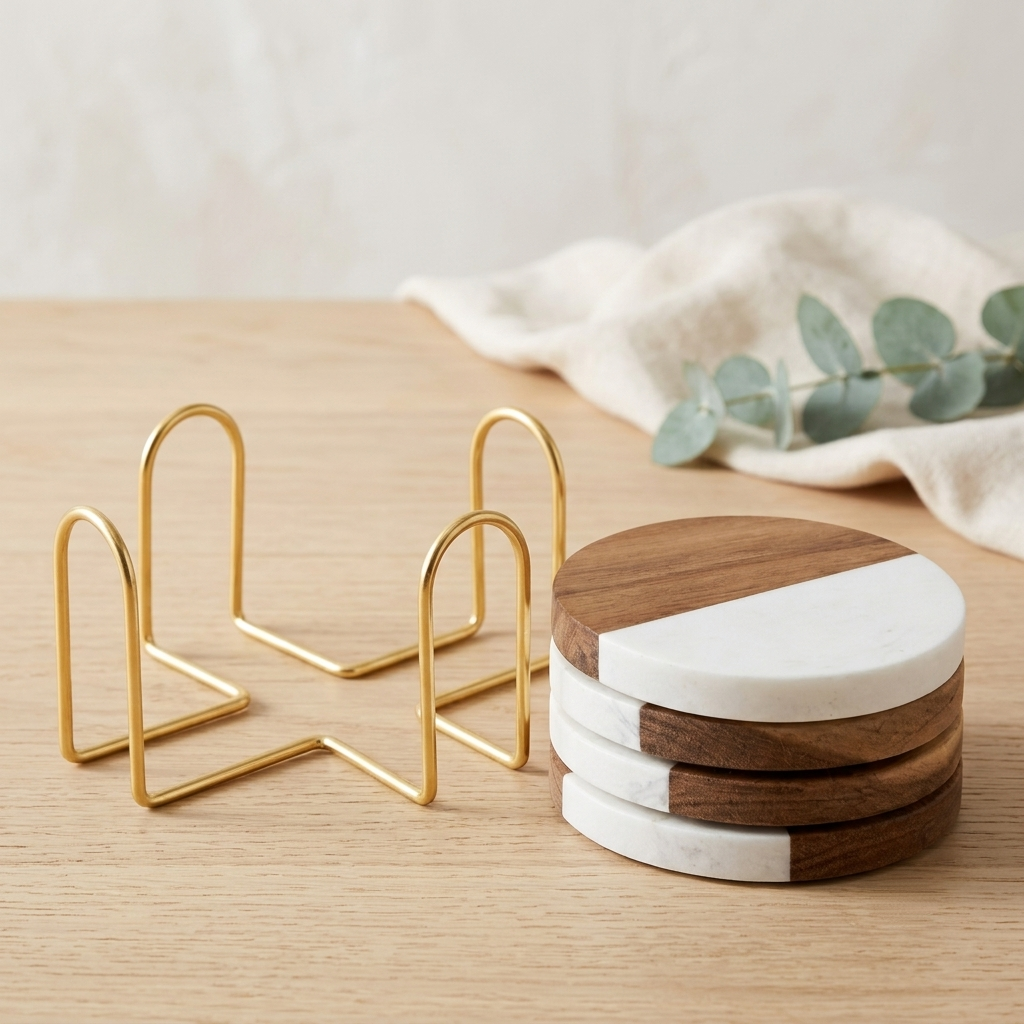 Side view with holder