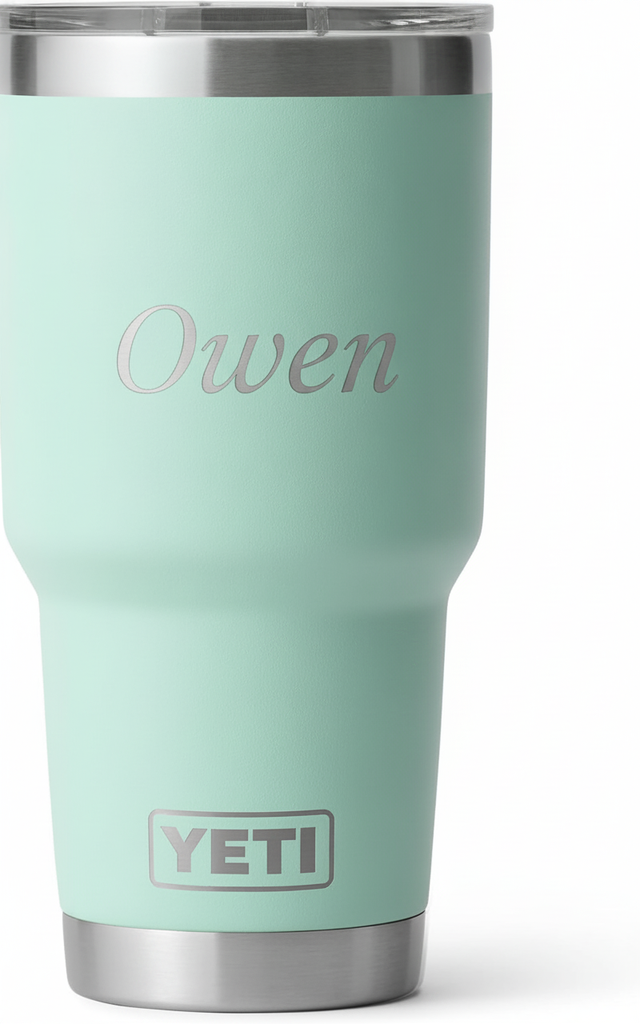 Engraved 30 oz Seafoam
