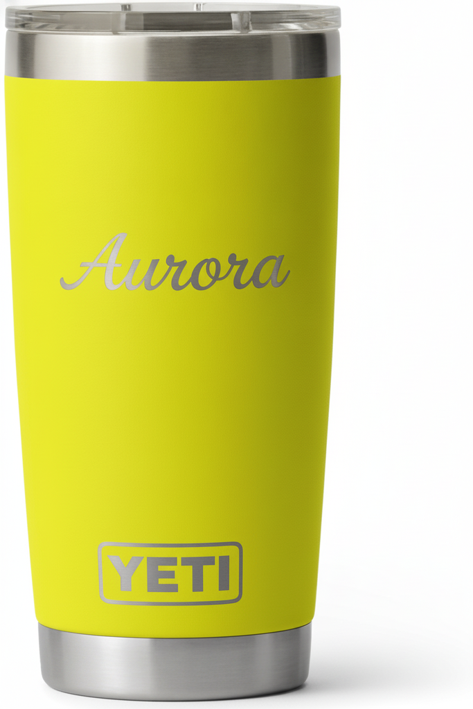 Engraved 20 oz Firefly Yellow