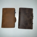 Personalized Leather Pop-Up Wallet – RFID Blocking, Engraved Card Holder