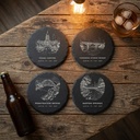 Austin Landmark Slate Coaster Set of 4