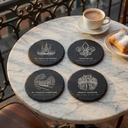 New Orleans Landmark Slate Coaster Set of 4