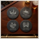 Boston Landmark Slate Coaster Set of 4