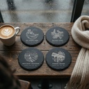 Seattle Landmark Slate Coaster Set of 4
