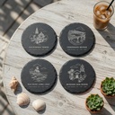 San Diego Landmark Slate Coaster Set of 4