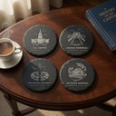Washington DC Landmark Slate Coaster Set of 4