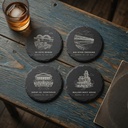 Memphis Landmark Slate Coaster Set of 4