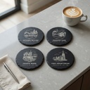 Charlotte Landmark Slate Coaster Set of 4