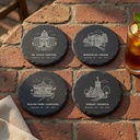 Raleigh Landmark Slate Coaster Set of 4