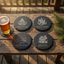 Asheville Landmark Slate Coaster Set of 4