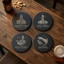 Buffalo Landmark Slate Coaster Set of 4