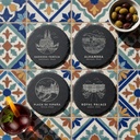 Spain Landmark Slate Coaster Set of 4