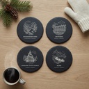 Norway Landmark Slate Coaster Set of 4