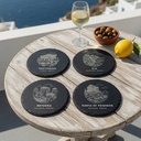 Greece Landmark Slate Coaster Set of 4