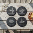 Jacksonville Landmark Slate Coaster Set of 4