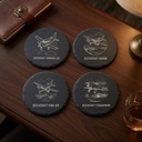 Beechcraft Pilot Coasters – Set of 4