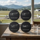 Pipistrel Pilot Coasters – Set of 4