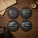 WWI Airplane Coasters – Vintage Biplanes