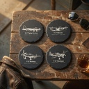 WWII Airplane Coasters – Vintage Warbirds