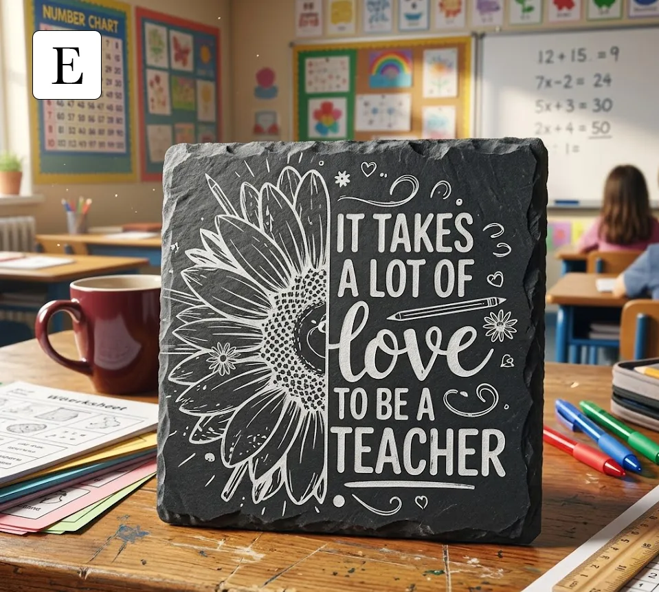 [TGC-SET4-SLATE] Teachers Coaster Sets